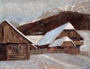 Farmhouse in winter